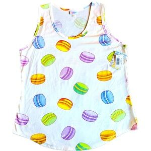LuLaRoe Colorful Macaron Print Tank Top